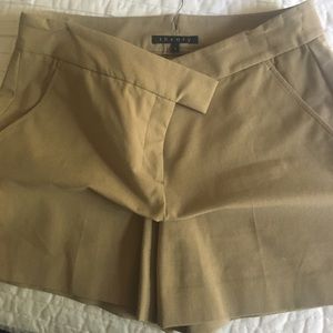 Theory khaki shorts sz 8